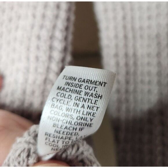 BP Tan Long Sleeved Button-Up Women's Knit Sweater Boyfriend Cardigan Size Small - Picture 10 of 11